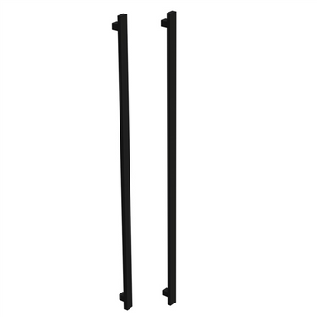 1.8m High BARR Gate-Makers - Gate Converters/Gate Styles to Transform a BARR Batten Fence Panel into a Custom-Width Gate - Black (Satin)