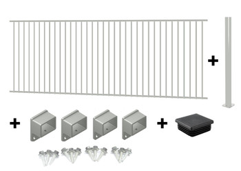 EASY-BUY 3m Extra Wide Pool Fence Panel Package Deal with 1.3m bolt-down post. - 3m wide x 1.2m high - Colour is your choice!