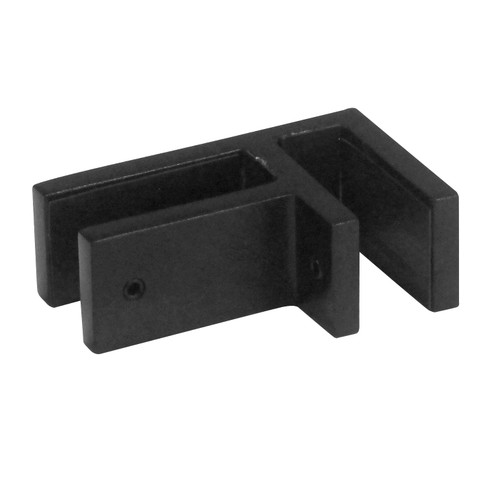 Premium 90 Degree Glass to Glass Joiner Stainless Steel Matt Black Finish Premium 90 Degree Glass to Glass Joiner Stainless Steel Matt Black Finish