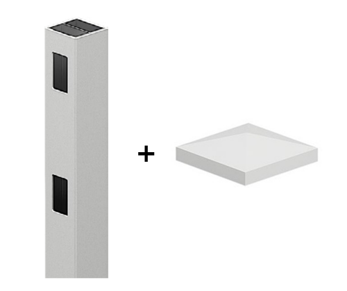 Heavy Duty Gate Post for Semi Privacy Fence - 1900mm long - 102x102mm wide - 3.8mm Wall Thickness Heavy Duty Gate Post for Semi Privacy Fence - 1900mm long - 102x102mm wide - 3.8mm Wall Thickness