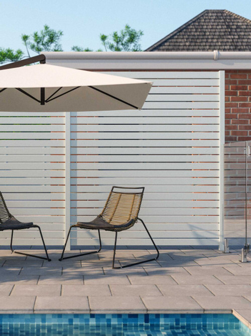 90mm x 16.5mm Slats for Aluminium Slat Fencing - 6100mm or 5800mm long