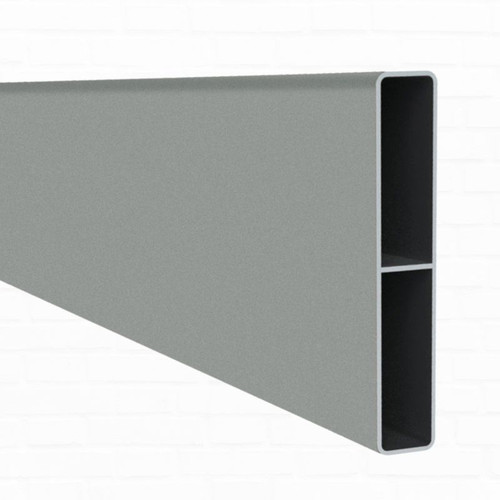Aluminium Slats 90x16mm - 6100mm or 5800mm lengths - Ribbed For Extra Strength - perfect for Slat Fencing and Screening- powder coated Palladium Silver. Other Modern Colours Available.