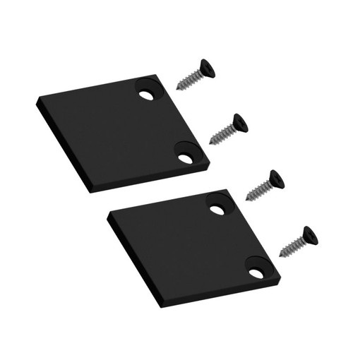 Aluminium End Plate for Wall Posts - Pack of 2 - Black Aluminium End Plate for Wall Posts - Pack of 2 - Black