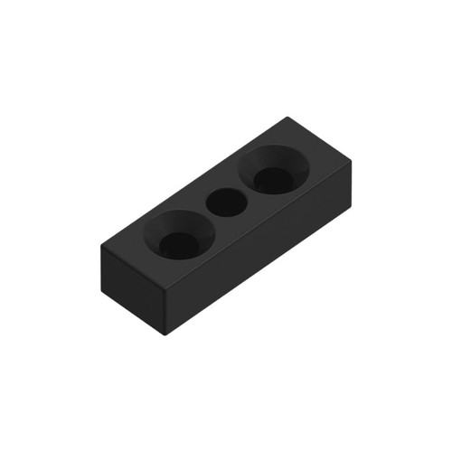 Vertical Support Rail Top/Bottom Plate - Black Vertical Support Rail Top/Bottom Plate - Black