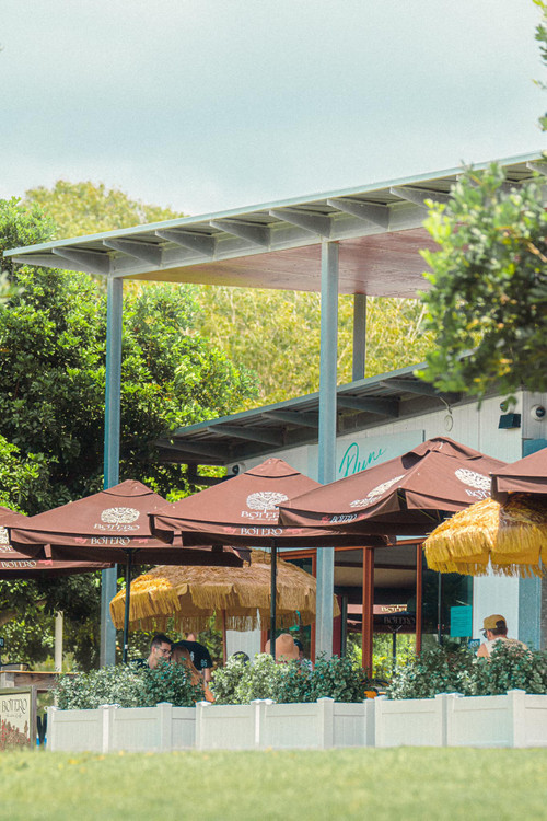 Photo of Premium PVC planter boxes at cafe on the Gold Coast!