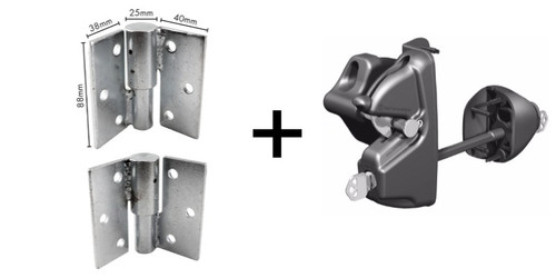 Heavy duty single gate kit for a 'security fence' gate. Heavy duty single gate kit for a 'security fence' gate.