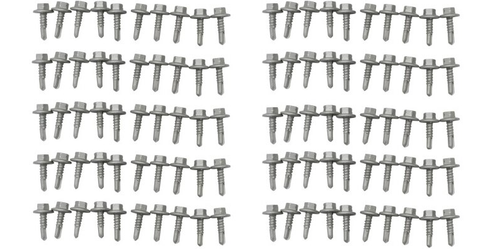 100 x Metal Tek Screws, Self drilling, Hex Head, 12-14 x 20mm 100 x Metal Tek Screws, Self drilling, Hex Head, 12-14 x 20mm