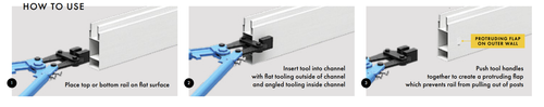 PVC Rail Punch Tool Guide