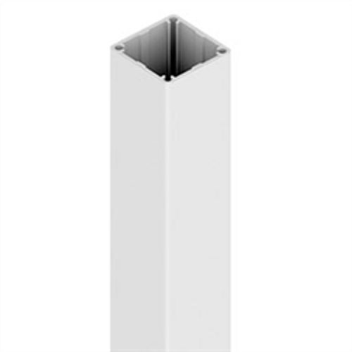 Pearl White Heavy Duty Pool Fence Post - 2.4m Long - Top View. Pearl White Heavy Duty Pool Fence Post - 2.4m Long - Top View.