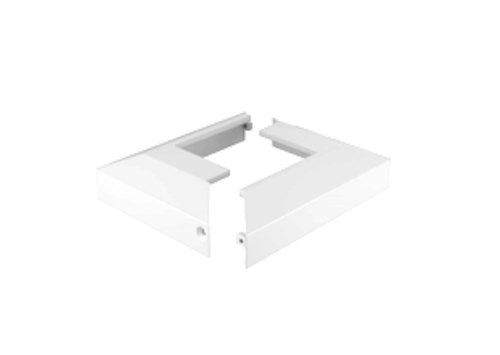 2 Part - Domical Pool Fence Post Cover - Pearl White