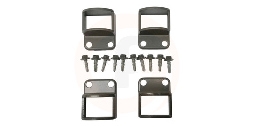 Original Style  (Used if square style not available)  - Grey Pool Panel Fittings Set Original Style  (Used if square style not available)  - Grey Pool Panel Fittings Set