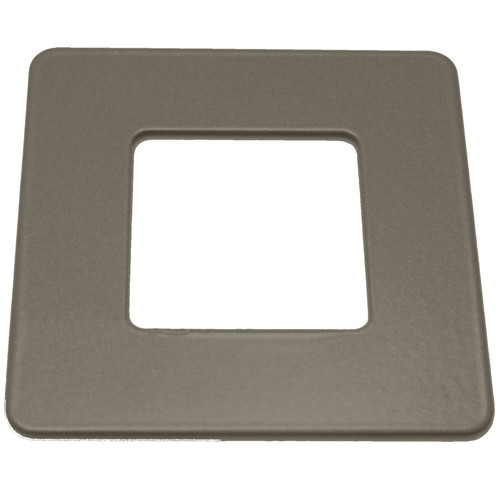 Flat 'Core-Drilled Post' Cover Plate - woodland Grey Flat 'Core-Drilled Post' Cover Plate - woodland Grey