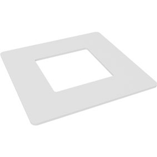 Core-Drilled Fence Post - Flat Cover Plate - Pearl White Core-Drilled Fence Post - Flat Cover Plate - Pearl White