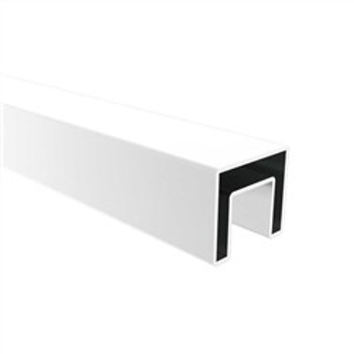 Square Slimline 25mm x 21mm Handrail 5.8M - Matt White