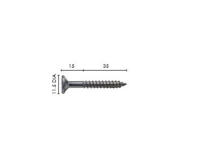 Handrail Wall Bracket' Timber Screw, 50mm long, Stainless Steel. - Fence Guru | Fencing Suppliers Australia-wide – Since 2014