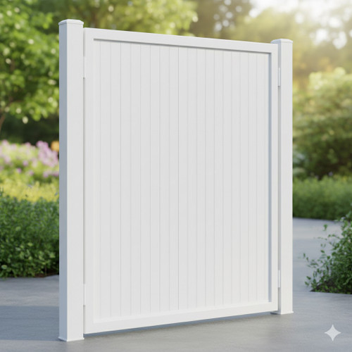 1.8m wide PVC Gate Kit with Aluminium Frame - Lifestyle Image