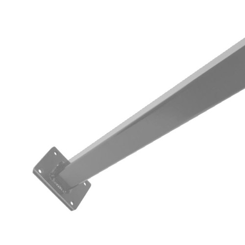 Extra Long Flanged Fence Post (used also as pool gate latch post) with cap, 1.6m - to bolt down - Colour is your choice!