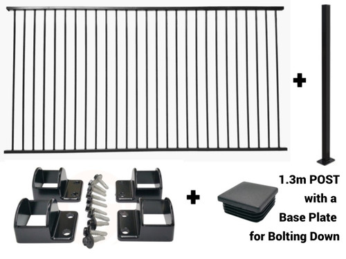 Australia Wide Easy-Buy Pool Fence Package Deal with a Bolt Down Post in-stock and available in New South Wales, Victoria, South Australia, Perth and Queensland | Fence Guru Australia Wide Easy-Buy Pool Fence Package Deal with a Bolt Down Post in-stock and available in New South Wales, Victoria, South Australia, Perth and Queensland | Fence Guru
