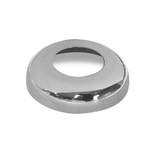 Round Base Plated Spigot Cover - Raised 22mm to cater for both timber and concrete fixing heads. Suits Round Spigots. (Hides the base plate)
