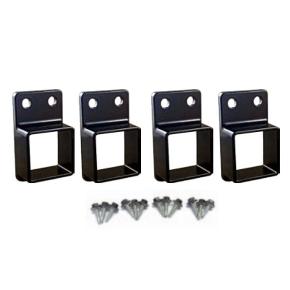 Security Fence Panel Fittings Set - 4 brackets with screws