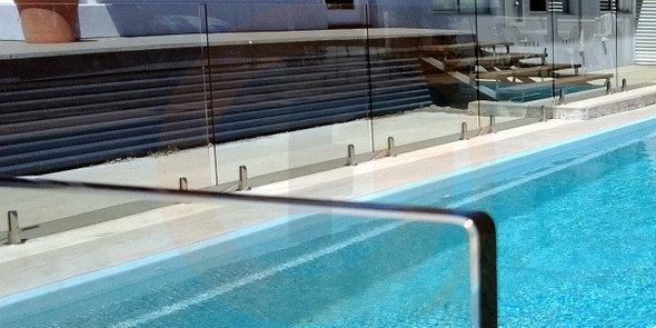 1500Wx1200Hx12mm Frameless Glass Pool Fence Panel, 'A' Grade Quality, Australian Standards Pass Mark, Clear Toughened, Polished Edges and Corners.