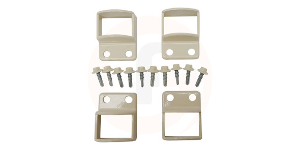 Original Style Aluminium Primrose Fence Panel Fittings - Used if square style are not available