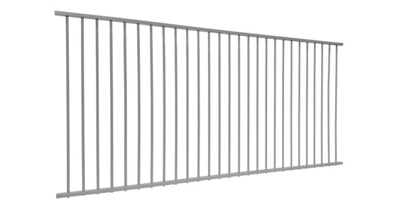 3m wide x 1.2m high Flat Top Pool Fence Panel IN STOCK in Primrose