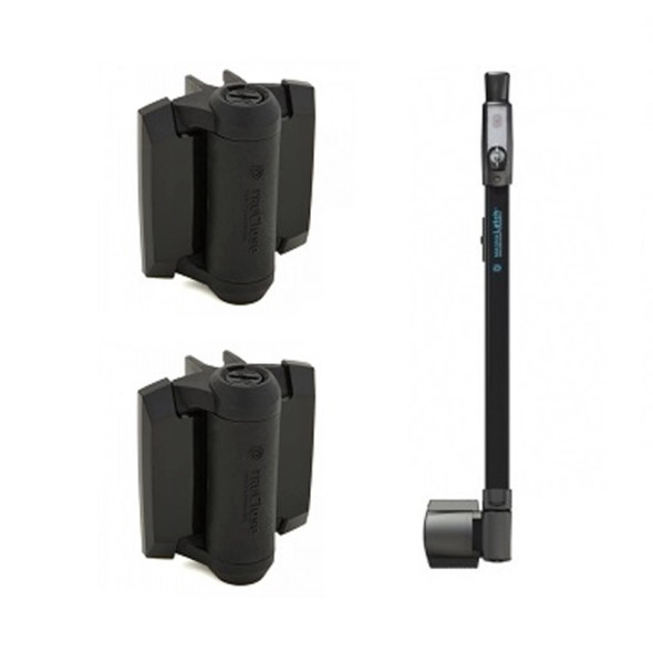 Magna Latch Series 3 - Pool Safe Magnetic Latch with Premium Adjustable Hinges that feature extra strengthening legs and double the amount of fixing points for extra strength.