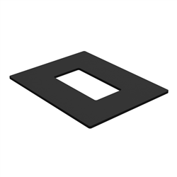 BARR  -  Fence Post Dress Ring 100x80mm -  SATIN BLACK