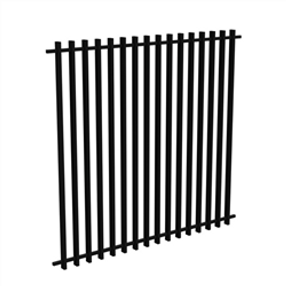 BARRIER - Batten Pool Safe Fence PANEL (BARR 50x25)1969mm Wide x 1800mm High - SATIN BLACK