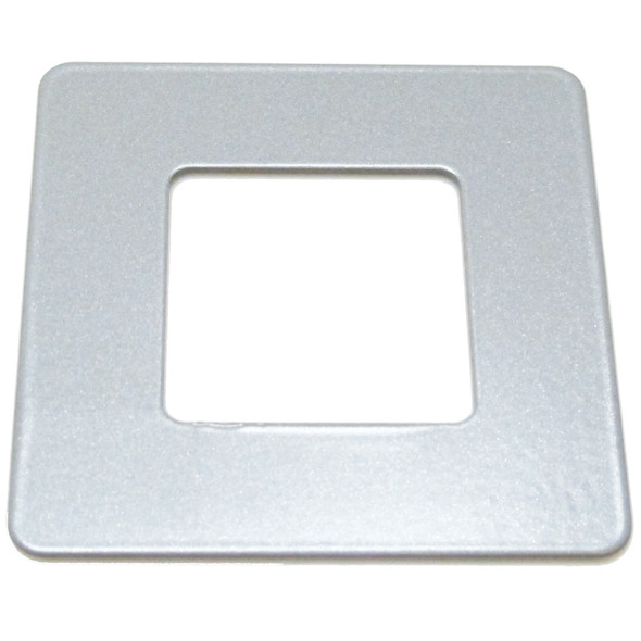 Core-Drilled Fence Post - Flat Cover Plate - Silver