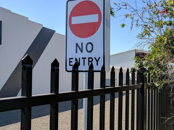 2.1m High commercial & industrial & domestic steel spear top security fencing supplied by Fence Guru