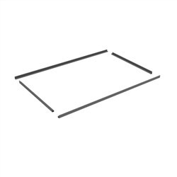 Frame Kit in Monument for perforated pool fence panel.