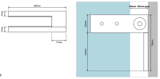 RIGI Premium Wall Mounted Joiner Stainless Steel Specifications