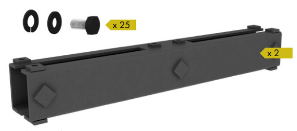 Purchase of Extension Piece includes Joiner Kit