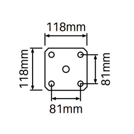Concealed Heavy Duty Base Plate for Gate Posts - 1750mm long - Info