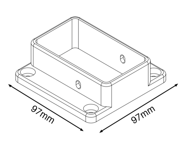 Semi Privacy Fencing Brackets (Pack of 3 with 8 screws) - Info