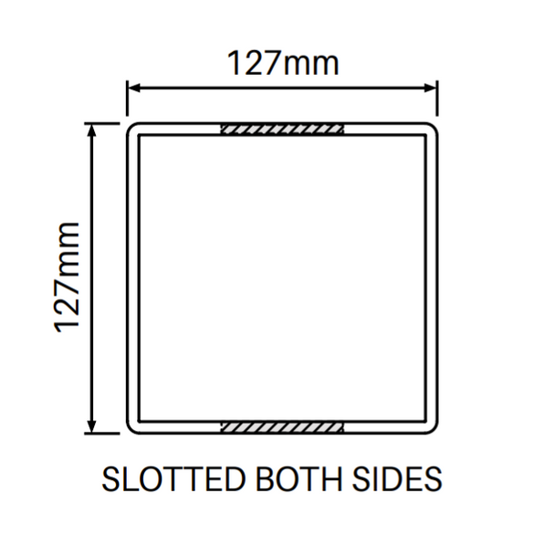 Top View Details of In-Line Post for PVC Post & Rail Fencing - Comes With Tapered Cap - Fence Guru | Fencing Suppliers Australia-wide – Since 2014