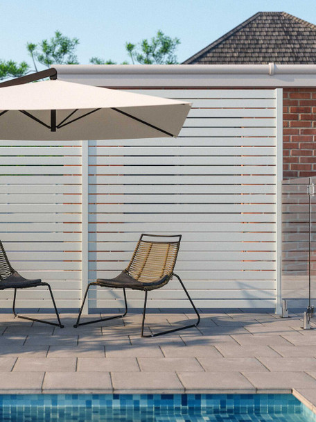 90mm x 16.5mm Slats for Aluminium Slat Fencing - 6100mm or 5800mm long