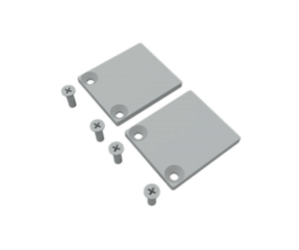 Aluminium End Plate for Wall Posts - Pack of 2
