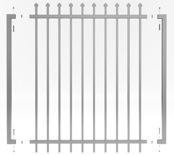 DIY Custom Width Steel Security Gate Kit - 1800mm High