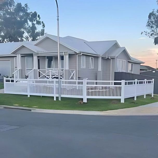 PVC White Picket Gate - Extra Wide 1500mm W x 1200mm H