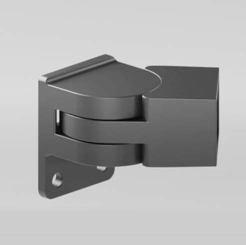 Horizontal Adjustment up to 45 degrees pool safe fence bracket - Woodland Grey