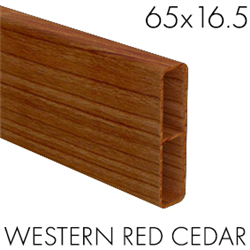 65mm x 16.5mm Slat - 5800mm long - Western Red Cedar