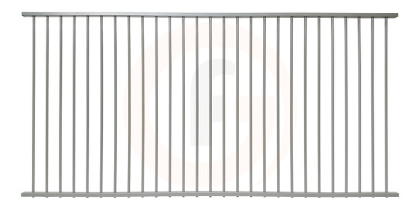 Silver aluminium pool panel