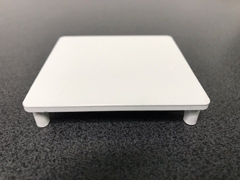 Top Post Cap - 65x65mm - with corner lugs - Suits our 'Heavy Duty' 65x65mm Aluminium Posts. - Fence Guru | Fencing Suppliers Australia-wide – Since 2014