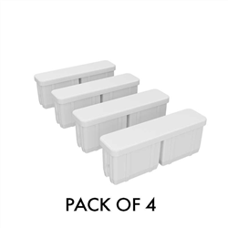 ALUMINIUM END CAP - Powder coated PEARL WHITE 
Suits 65x16.5mm slat
4 PACK