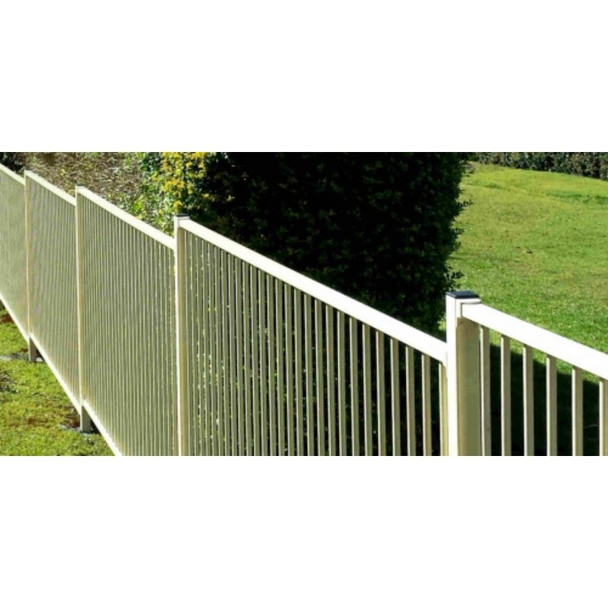 Pool Fence Safety Panel - 2.4m wide (or 2.45m*) x 1.2m high - Primrose Cream