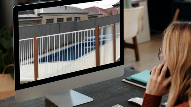 White Pool Fencing Panels, Gates, Post and All Accessories in Premium Pearl White.