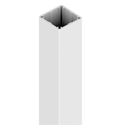 Photo of a heavy Duty 50x50mm Aluminium Pool Fence Post - Pearl White